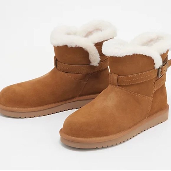 UGG Shoes - 🌱NEW🌱 UGG Koolaburra “Delene” Fur Mini Boots